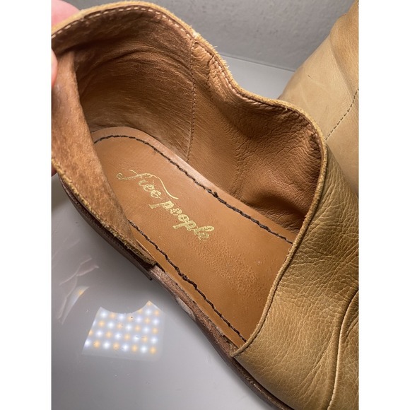 Free People Mont Blanc Sandals Womens Size 36 US 5.5 Tan Open Toe/Side Comfort - Picture 12 of 16
